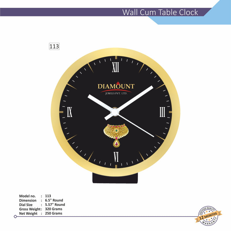 Round Analog Wall Clock | Classic Frame | Large Easy-Read Numbers | Silent Quartz Movement | Home & Office Wall Décor