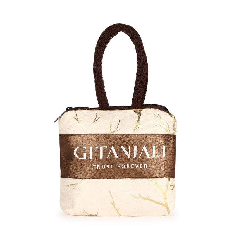 Gitanjali Jewelry Organizer Bag – Premium Fabric Jewelry Case with Handle, Stylish Design for Storing Jewelry, Rings, Necklaces, and More – Perfect for Travel and Storage