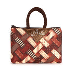 Lotus Jewelry Organizer Bag – Premium Fabric Jewelry Case with Handle, Stylish Design for Storing Gold & Precious Jewelry – Perfect for Travel & Storage Set of 3