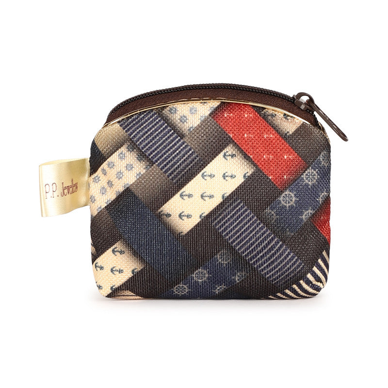 Colorful Woven Cosmetic Pouch with Zipper Closure – Stylish, Compact, and Durable for Makeup, Toiletries, and Accessories