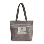 House of Legacy Fashionable Tote Bag with Zip Closure and Stylish Logo Design - Large Capacity Handbag for Women