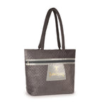 House of Legacy Fashionable Tote Bag with Zip Closure and Stylish Logo Design - Large Capacity Handbag for Women